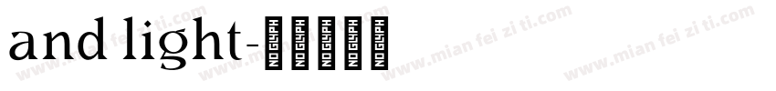 and light字体转换